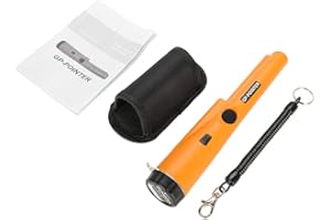 SXHLSELLER IP66 Waterproof Metal Detector Pinpointer High Sensitivity,360°Adults Handheld Detection Pin Pointer All Metals Scanning Metal Detector Pinpointer with LED Belt Holster