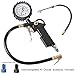 Produktbild [ New Version]Reifendruckmesser ,Foresight multifunctional Reifendruckprüfer Auto Bike Reifenfüller Reifendruckprüfer (Extra Large Manometer-Messbereich 0-15 bar 1500KPA !!! ,Schlauchlänge 380 mm, Mit Extra Dual Head Schlauch{493MM}& 2 American Style Metallic Value Caps Für Vehicle Bike Motorcycle ( 4 Sets Super Value Pack)