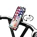 Produktbild Handyhalterung Fahrrad Handyhalter für iPhone 6/7/8/X/6s Plus/Samsung Galaxy/Allen Handy mit 4,0-6,0 Zoll, Universal Silikon 360°Rotation Verstellbarer Telefonhalter für Fahrrad Motorrad