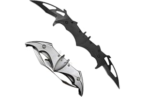 VPOUERY Coltello Pieghevole Batma Coltello Tascabile affilato per l'outdoor e la Sopravvivenza
