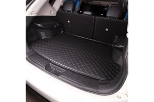 DOUII Funda de Maletero de Coche Protector Maletero para Hyundai Kona EV 2021-2023, Cuero Duradero AntiarañAzos Impermeable Alfombra,Black