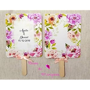 50 Paipai-Einheiten für personalisierte Hochzeiten. Fan Hochzeit