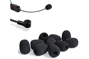 20 st skum mikrofonfodral, svart mini mikrofon headset vindruta svamp skum mikrofon skydd (30 x 22 x 8 mm)