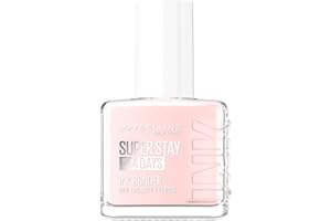 Maybelline New York Super Stay Ink Bonder Nail Lacquer, Hard Gel-Like Colour, Chip-Resistant, Up to 14 Day Wear, Shade 113: Barely Sheer, 12ml