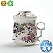 Produktbild Chinesischer Tee-Becher (410 ml) mit Infuser und Deckel, TEANAGOO-Neptun, Asiatischer Porzellan-Stahl-Filter, Teetassen-Hersteller, Brauen Steiles Sieb, Tragbarer großer Brauen-Frauen-Vati-Erwachsen-Arbeit Weißer Loseblatt-Geschenk-Tee-Satz