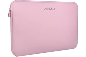 Aucase Laptop Case Sleeve 13.3 14 Inch, Thickest Lightest Water Resistant Neoprene Protective Laptop Bag for Men and Women, Compatible with MacBook 15.3''/ Air 15'' M3 M2, Chromebook