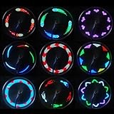 SOONHUA 14 LED Motorcycle Cycling Bicycle Bike Wheel Signal Tire Spoke Light 30 Changes Pictures