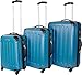 Produktbild Farbauswahl!! 3 tlg. Reisekofferset Koffer Kofferset Trolley Trolleys Hartschale Farbe Hellblau