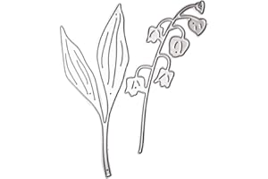 Benoon Matrices De Découpe Bricolage, Matrices De Découpe De Pochoir De Gaufrage en Métal, Coupe De Fleur De Feuille Die Scrapbook Bricolage Papier Carte Faisant Artisanat Pochoir Moule Décor Argent