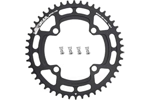 CYSKY Plateau de vélo 104 BCD 30 Dents à 52 Dents Narrow Wide Mono Plateau VTT avec boulons de pignon pour vélo de Route, VTT, Gravel, BMX, Ebike