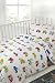 100% Cotton Kids Duvet Cover 200 Thread Count Cars Traffic Planes Trucks Trains (Cot Duvet Cover 120x150cm + 1 Pillowcase 42x60)