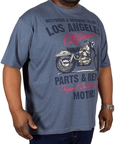 Peirre Roche Mens Stylish Graphic Printed T-Shrt for The Big Guy