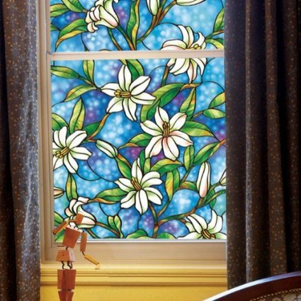 GreenForest bunte statische Window Folie feur Home & Office Fenster Aufkleber 45*200cm/17.7*78.7inches - 2