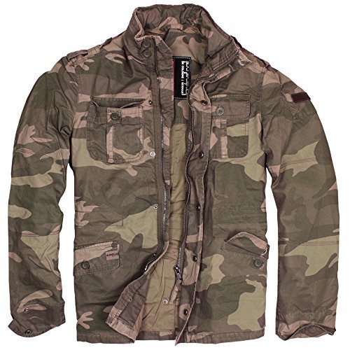 Trooper Industries Britannia Jacket, light woodland, Groesse L