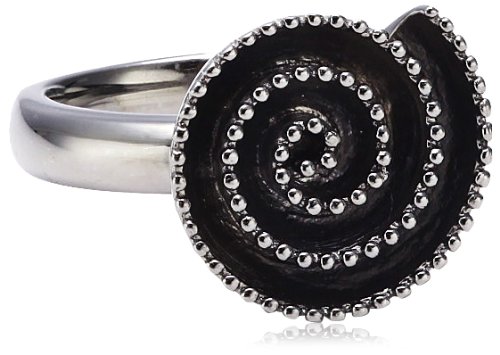 ca women Damen-Ring 925 Sterlingsilber schwarz rhodiniert Gr. 59 (18.8) C1268R/90/00/59