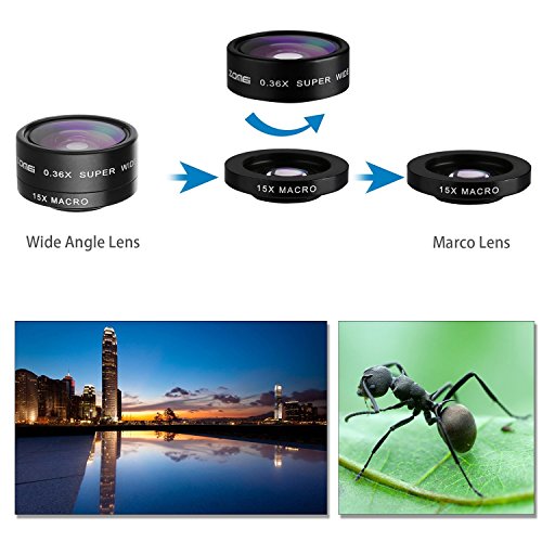 Zomei-Universal-Mobile-Phone-37mm-3-in-1-HD-Camera-Lens-Kit-Fish-Eye-Macro-Lens-036X-Wide-Angle-for-iPhone-766S6S-Plus5SSEGalaxy-S6-EdgeS5-and-More