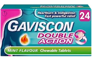 Gaviscon Double Action Tabs Heartburn Indigestion Mint 24s