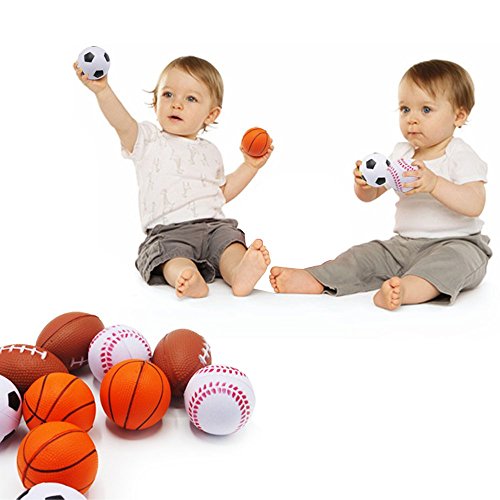 Dazzling Toys Relaxable Balls (Foam Sports Balls, 12 Pack)- (D057)