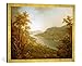 Produktbild Gerahmtes Bild von Johann Jakob Müller Heidelberg von Nord-Westen, Kunstdruck im hochwertigen handgefertigten Bilder-Rahmen, 70x50 cm, Gold Raya