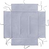 Lulando Laufgittereinlage Laufstalleinlage und Schutzeinlage mit Seitenpolsterung (75x100 cm oder 100x100 cm). Kuschelig weich und warm gepolstert