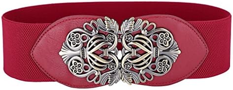 Vintage Wide Elastic Stretch Waist Clasp Belt Waistband Size S CL0414-4