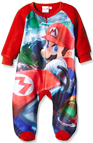Super Mario Baby-Boys Mario Kart Sleepsuit, Red, 9-12 Months (Manufacturer Size:12 Months)