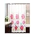 Produktbild MaxAst Bunten Blume Duschvorhang Anti Schimmel, Peva Badewanne Vorhang 150x200CM, Antibakteriell Wasserdicht mit Ringe