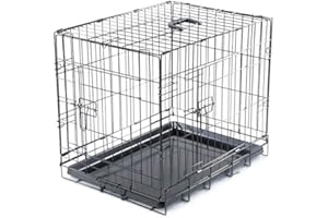 VADIGRAN Cage métallique pliable Classic - 61 x 46 x 51 cm - Noir - Pour chien