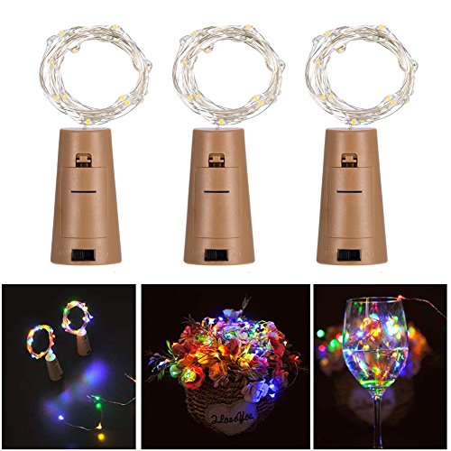 Preisvergleich Produktbild zqasales 3 Packs Weinflaschen String Lichter Kupferdraht Sternenlichterkette für Schlafzimmer, Parteien, Hochzeit, Dekoration