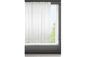 ‎EUROFIRANY Eurofirany Lucy Voile-Vorhang, Weiß, 300 x 160 cm
