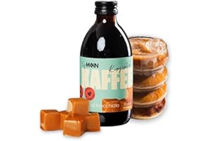 ‎TRY MOIN TryMoin - Caramel Macchiato - Kaffeekonzentrat mit Karamell-Kaffee-Sirup, Kaffee auf Barista Niveau, ideal für Eiskaffee, Cappuccino, Frappé und weitere Kreationen, 30 Kaffees pro Flasche