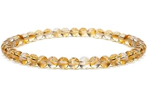 Landorilo 4mm Stretch Armband aus Echten Naturstein Perlen, Heilstein Edelstein Armbänder für Damen Herren, Glücksarmband, Exquisite Geschenke, Inklusive Ersatzperlen