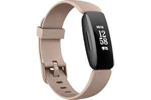 Amzpas Bracelet Compatible pour Fitbit Inspire 2 Seule Femmes Hommes, Silicone Bracelet de Remplacement avec Fitbit Inspire 2 (5.1''-8.1'', MilkTea)