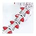 Born Pretty 20/100pcs Yellow Butterfly Adhesive Nail Form Acrylic/UV Gel Manicure Nail Art Tips Extension Tool (100pcs Red Kite)