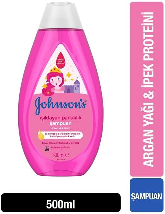 Johnson's Baby Işıldayan Parlaklık Argan Yağı Özlü Şampuan 500 mL