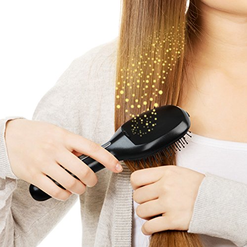 Jago Ionen-Bürste mit Vibrationsmassagefunktion, Wellness für die Haare, Ionenbürste mit nahtlosem Bürstenkopf - 7