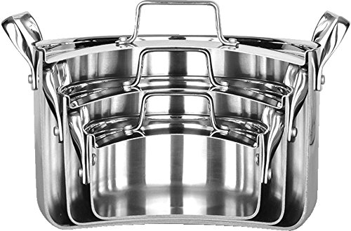 Kopf 124856 Harmony 3-piece cooking pot set, stainless steel