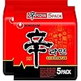 Nongshim-Shin Ramyun Instant Korean Style Noodles 600Gm (120Gm*5) (Pack Of 2) (Imported), 120 grams