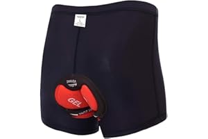 SKYSPER Caleçon de Cyclisme pour Homme Respirant Confortable Séchage Rapide sous-Vêtements Shorts de Vélo avec 3D Gel Rembourré Shorts de Sports pour Montagne Cyclisme VTT Vélo de Route