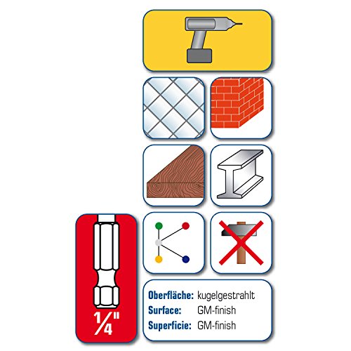 ALPEN HM-Universalbohrer Profi-Multicut 1/4″-Sechskantschaft Bohrer ø 6.0 mm - 2