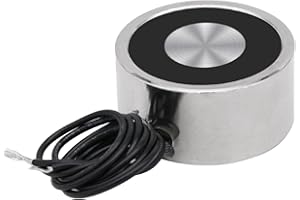 UXNEY DC 24 V 250 N 50 lbs/25 kg ventosa de sujeción redonda solenoide eléctrico cilindro elevador solenoide 40 x 20 mm