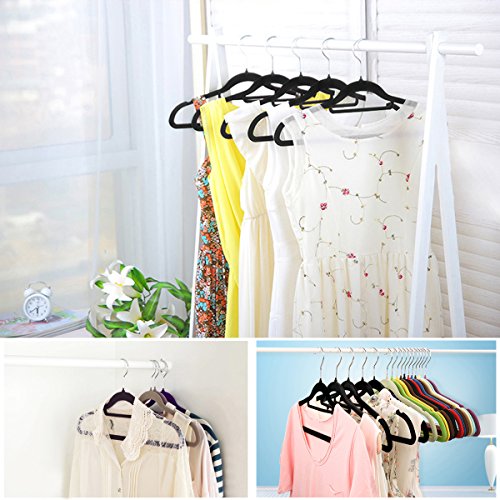 Kleiderbügel, Outgeek Velvet Flocked Kleiderbügel Space Saving Hangers, Pack von 20 - 6