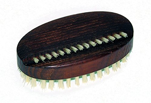 Nailbrush made of teakwood oval