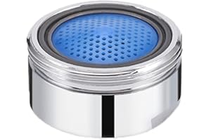 ELEGANTTIN Water Saver Spout Filter Tap Aerator Mesh Tap Head Faucet Aerator Replacement Parts Insert Nozzle Water Saver Tap Filter Nozzle Faucet for Kitchen Bathroom 24mm