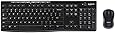 Logitech MK270 Wireless Keyboard and Mouse Combo for Windows, 2.4 GHz Wireless, Compact Wireless Mouse, 8 Multimedia & Shortcut Keys, 2-Year Battery Life, PC/Laptop, QWERTY UK Layout - Black