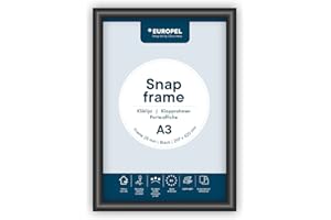 EUROPEL OPUS 2 - Marco de Aluminio A3 con sistema Easy-Click, 25 mm, color Negro, 355029