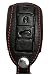 Produktbild Schlüsseltasche - Echt-Leder für Porsche 911 991 Carrera Boxster 981 718 982 Cayman 981C 982 Panamera Cayenne 958 Porsche Macan 95B - Etui Schlüssel-Hülle - Autoschlüssel Case Schutz - VORNE OFFEN