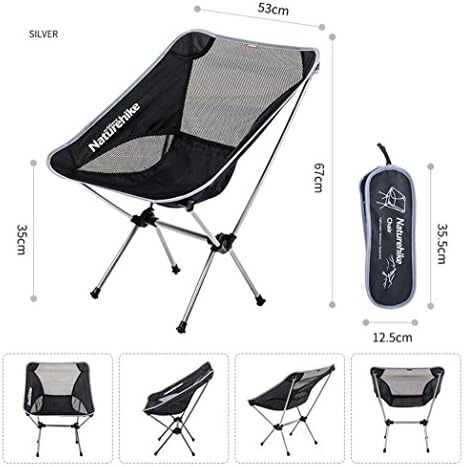 TTYY Moon Chair Outdoor Folding Chair Wear-resistant Fishing Camping Beach 4 PCS (please leave a message if you need a different color) , 001