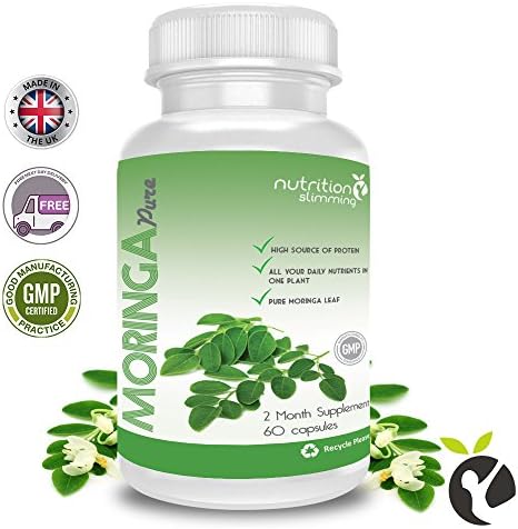 Moringa Pure - supplement based on MORINGA, 100% NATURAL, provides vitamins and minerals, omega 3, metabolism booster and improves the appearance of the skin - 30 capsules