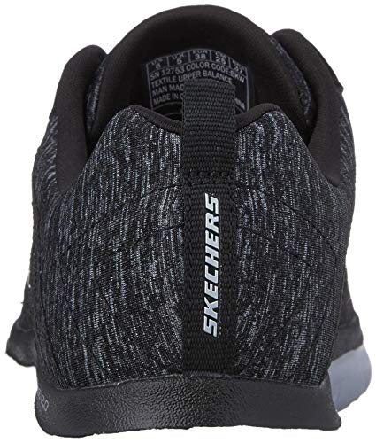 Skechers Flex Appeal 2.0, Zapatillas de Deporte para Mujer, Negro (Bkw), 37 EU